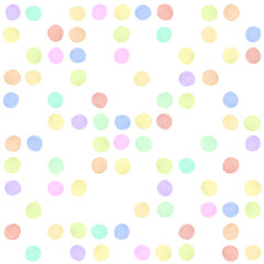 手描き水彩水玉の背景