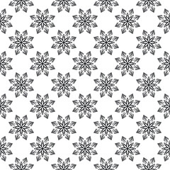 seamless pattern of ornamental mandala design illustration. Arabesque decoration pattern