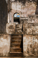 Mossy stairs at the Warungboto Site