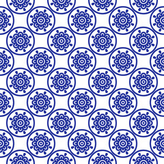 Seamless vector pattern in geometric ornamental design background 