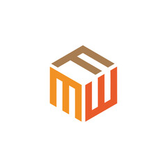 Hexagon design with the letters FMW