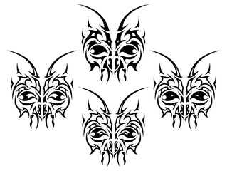 abstract insect beatles bugs heads tattoo stickers