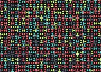 Abstract Geometric Pattern generative computational art illustration