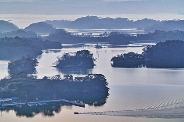 日本の奥松島の風景