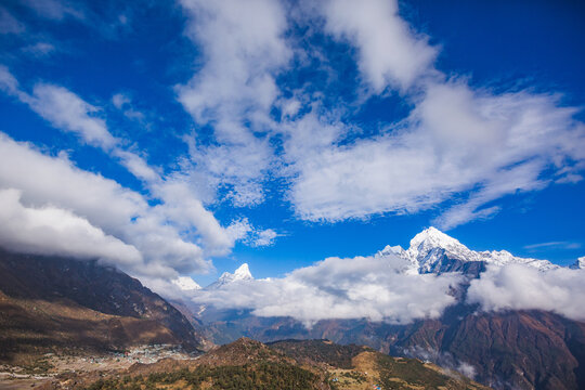 Himalaya mountains. Nepal, Sagarmatha National Park