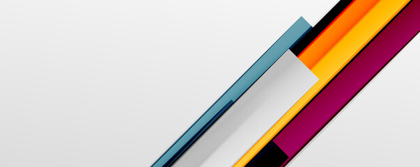 Multicolored lines background. Design template for business or technology presentations, internet posters or web brochure covers