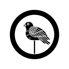 鳩紋・丸に杖鳩（まるにつえばと）