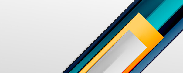 Multicolored lines background. Design template for business or technology presentations, internet posters or web brochure covers