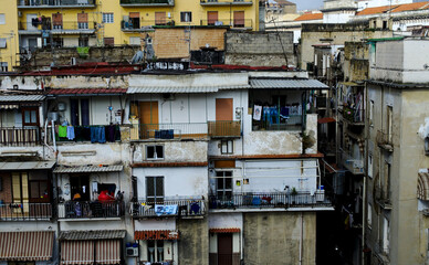 Fototapeta na wymiar houses Naples in Italy