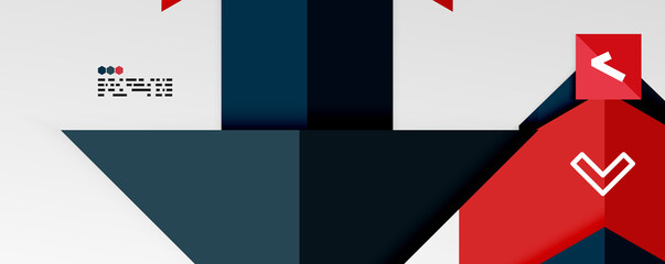 Shiny color triangles and geometric shapes vector abstract background