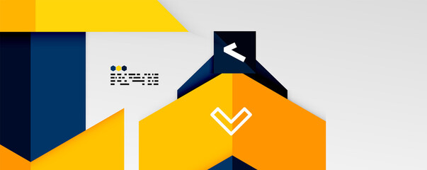 Shiny color triangles and geometric shapes vector abstract background