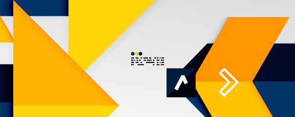 Shiny color triangles and geometric shapes vector abstract background