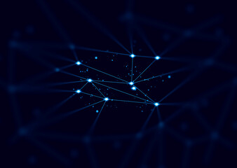 3d illustration rendering, ai robot head face with data internet network, deep learning system technology machine