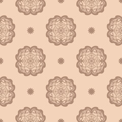 Seamless geometric line pattern in eastern or arabic style. Good for backgrounds and prints.