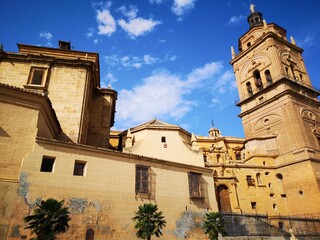 Fototapeta na wymiar Guadix Granada Cathedral Spain summer