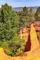  Picturesque rocks from natural ocher