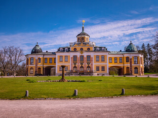 Schloss Belvedere bei Weimar in Thüringen mit Schlosspark