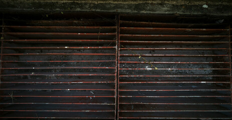 brown metal grate for drain water