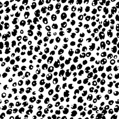 Abstract modern leopard seamless pattern. Animals trendy background. Black and white decorative vector illustration for print, card, postcard, fabric, textile. Modern ornament of stylized skin
