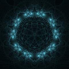 3d effect - abstract fractal graphic