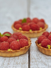 Tarte à la framboise