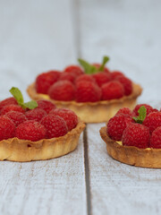Tarte à la framboise