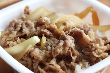 牛丼　並 出前　テイクアウト 日本食 吉野家 すき家