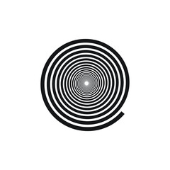 Hypno Abstract Illustration - Hypnotic Vector Effect Spiral Vortex Curl Twirl Helix Spinning Element