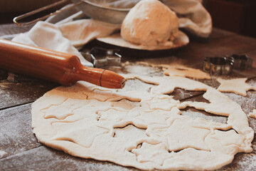 christmas baking cookies