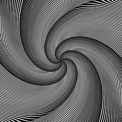 Illusion of vortex circular rotation movement.