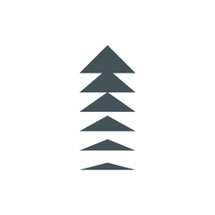 Fototapeta premium Arrow logo symbol - right left up down vector direction pointer line next curve button shape orientation download upload indicator reload refresh way forward
