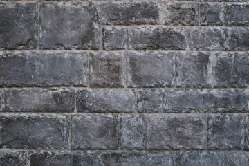 The texture of the old gray wall, stone wall