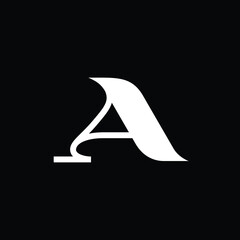 A Letter Logo Lettermark A Monogram - Typeface Type Emblem Character Trademark