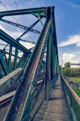 Alte Eisenbahnbrücke über die Ruhr bei Hattingen