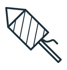 Firework Rocket Vector Icon