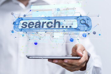 media develop interface web application in hand