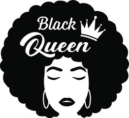 Black queen, afro woman, afro girl