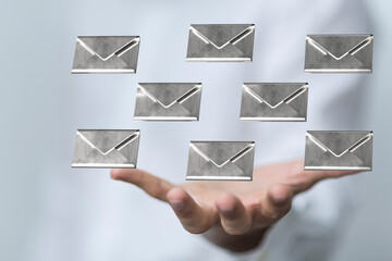 email marketing concept, send e-mail or newsletter.