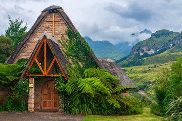 curch in the mountains