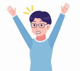 Man with glasses dressed in blue