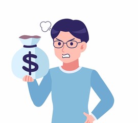 Man with glasses dressed in blue