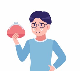 Man with glasses dressed in blue