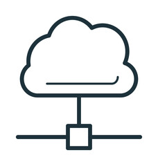 Cloud Network Vector Icon