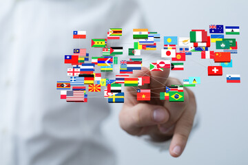 International Business World Flags Globe