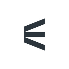 E Letter Logo Lettermark Monogram - Typeface Type Emblem Character Trademark