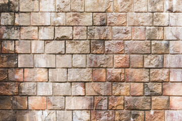 Wet colorful brick wall background.
