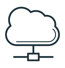 Cloud Network Vector Icon