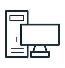 Computer Vector Icon