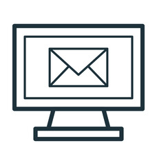 Computer Mail Vector Icon