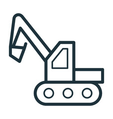 Construction Crane Cool Vector Icon